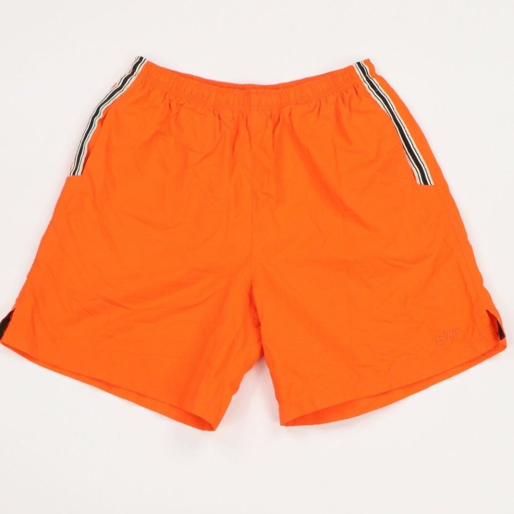Vintage 90s Bike Spell Out Lined Nylon Shorts